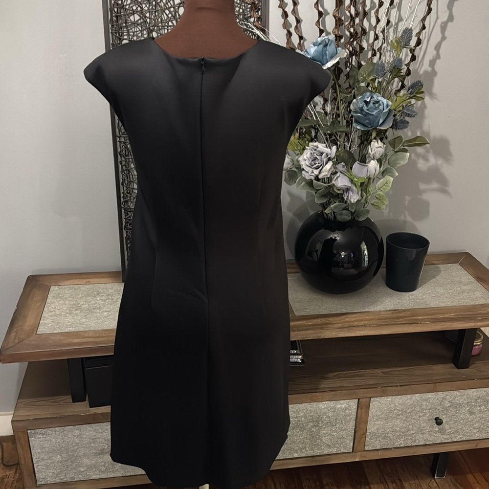 Connected Apparel Plus 20W Back & Gold Sheath Dress Elegant Hourglass Fit - Picture 6 of 7